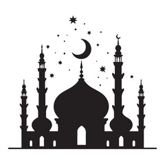 Fototapete - Mosque Silhouette