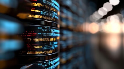 Poster - the data center, equipped with cloud computing and big data analysis, plays a crucial role in storin