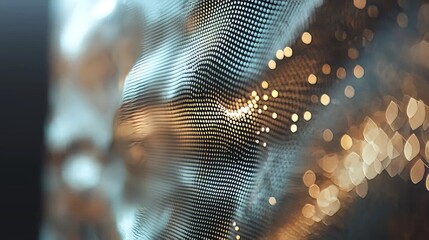 Poster - A close-up macro photograph features an abstract color background from an OLED monitor