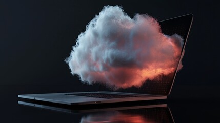 Poster - The idea of cloud computing and remote data storage generative Ai is being explored