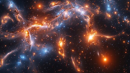 Wall Mural - exploring cosmic phenomena outer space astrophotography celestial environment wide-angle view univer