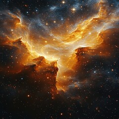 Wall Mural - celestial nebula formation outer space astronomy artwork cosmic environment stellar viewpoint wonder