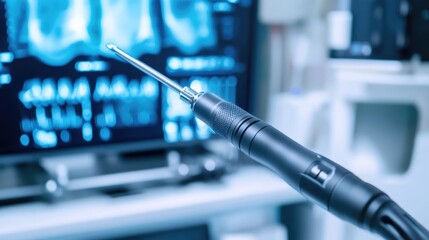 Poster - A close-up of an ultrasound probe, emphasizing its ergonomic grip and advanced sensor technology.