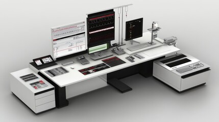 Poster - A professional ECG monitoring setup featuring a patient-friendly, user-intuitive interface.