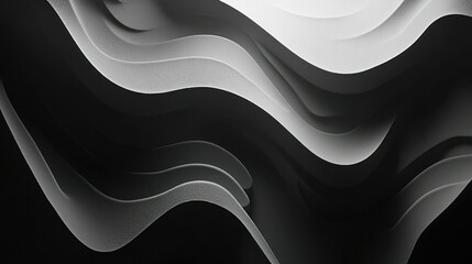 Poster - Abstract flowing waves creating dark and bright patterns for desktop background