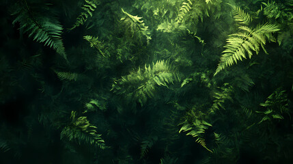 Wall Mural - fern abstract leaves