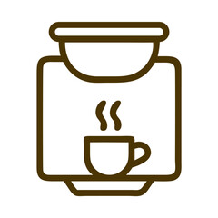 Wall Mural - Coffee culture coffee machine icon