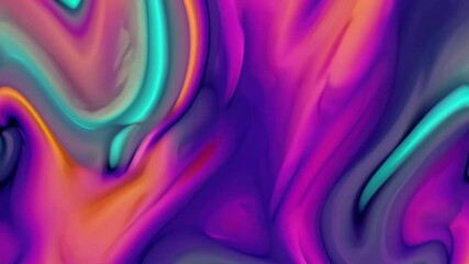 Aufkleber - Vibrant abstract swirl of colors in fluid motion, digital artwork. Creative design and modern art concept