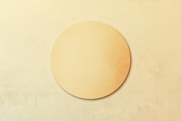 Aufkleber - Blank circular canvas on a textured surface perfect for artistic projects or creative expressions indoors. Generative AI