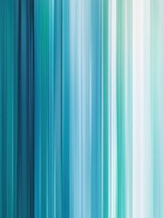 Sticker - Vertical abstract lines evoke the feeling of gentle spring rain with shades of blue and green for serene atmosphere. Generative AI