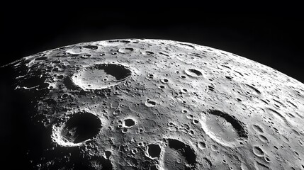 Lunar ridges reveal celestial geological activity, showcasing the moon's dynamic surface