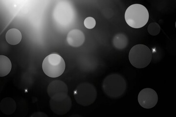Wall Mural - soft bokeh background with gentle light in monochrome tones