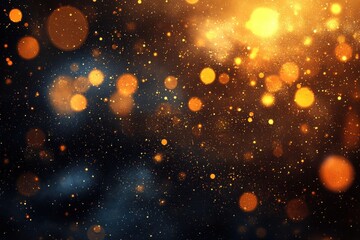 Wall Mural - sparkling bokeh light effect on dark background for design use