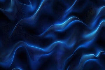 Wall Mural - deep blue waves of fabric texture for abstract background design