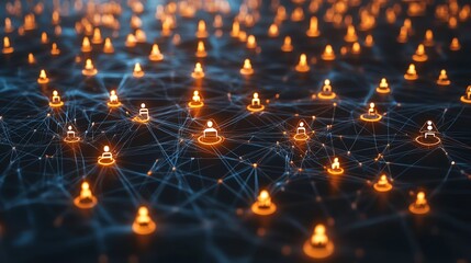Poster - Interconnected global business nodes