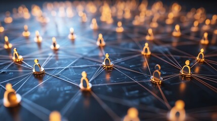 Poster - Interconnected global business nodes
