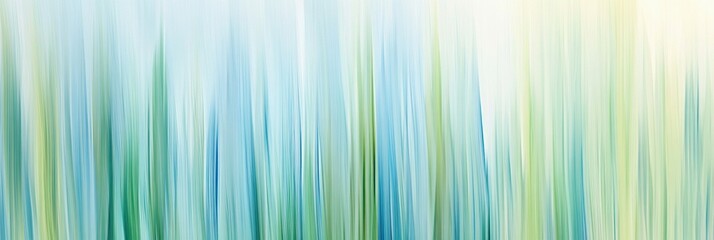 Poster - Vertical abstract lines evoke the feeling of gentle spring rain in soothing shades of blue and green. Generative AI