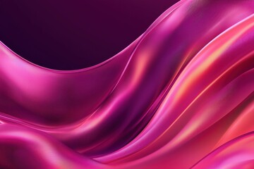 Wall Mural - abstract flowing waves in vibrant pink and purple gradient colors