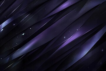 Wall Mural - abstract dark purple and black background with wavy lines and stars