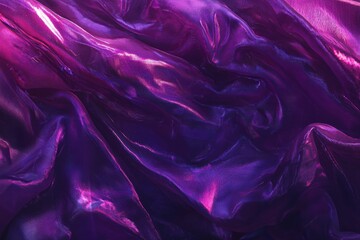Wall Mural - vibrant purple silk fabric texture with elegant soft waves