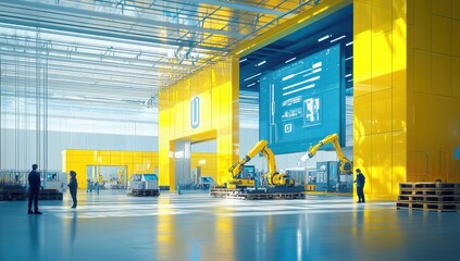 Poster - Industrial Robotics in Modern Warehouse