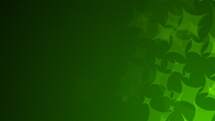 Poster - Green starburst four point shapes are moving from the bottom right of a gradient grid abstract background, horizontal composition. Futuristic background for graphic design.