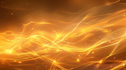 Poster - abstract golden light waves create mesmerizing and dynamic background, evoking warmth and energy. pe