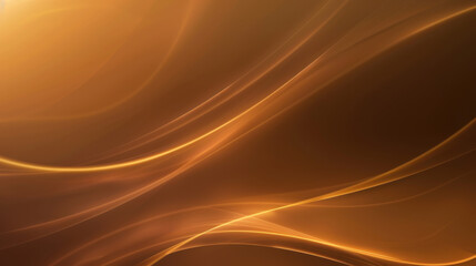 Poster - smooth golden waves create warm and inviting background, perfect for various design projects. flowin