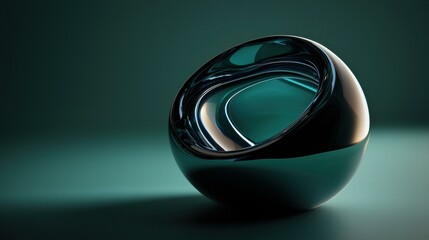 Poster - Abstract modern design. AI.