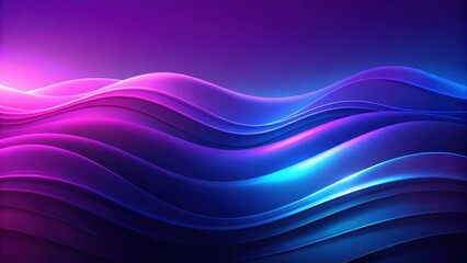 Wall Mural - Abstract Glowing Waves A Dynamic Composition of Soothing Color Gradients and Fluid Shapes