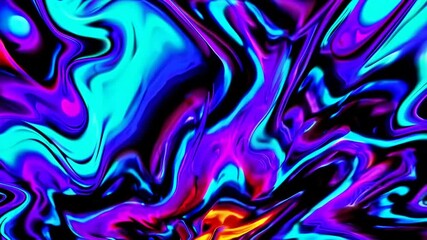 Fototapete - vibrant abstract multicolor swirl background, modern art concept