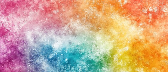 Poster - vibrant rainbow gradient with soft texture background
