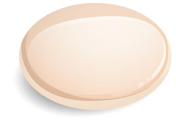Wall Mural - Glossy Beige Circular Button Design