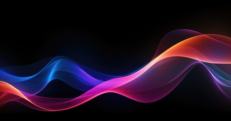 Leinwandbilder - Abstract beautiful color background with wavy lines for luxury design, wallpaper or presentation cover.