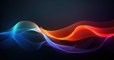 Leinwandbilder - Abstract beautiful color background with wavy lines for luxury design, wallpaper or presentation cover.