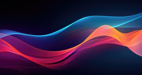 Leinwandbilder - Abstract beautiful color background with wavy lines for luxury design, wallpaper or presentation cover.