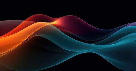 Leinwandbilder - Abstract beautiful color background with wavy lines for luxury design, wallpaper or presentation cover.