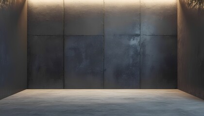 Poster - Minimalist design concept empty room interior space clean background modern aesthetic