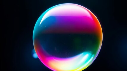 Canvas Print - Colorful Sphere in Darkness