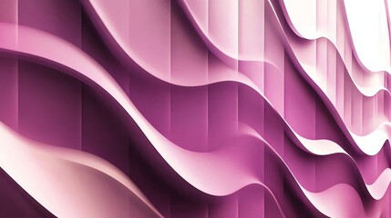 Poster - Abstract Purple Waves Background with Soft Lighting and Modern Design