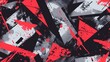 © Gams Images & Videos - Abstract seamless grunge pattern. Urban art texture with neon lines, triangles, chaotic brush strokes, ink elements. Colorful graffiti vector background. Trendy design in red, black and gray color