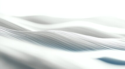 Poster - Abstract White Waves Minimalist Background for Modern Design and Decoration