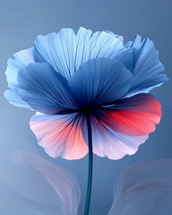 Wall Mural - Blue flower close-up with a background, perfect for wallpapers, or artistic floral designs