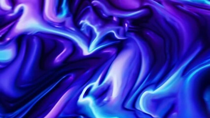 Poster - abstract blue silk background