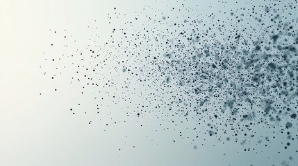 Poster - Abstract Particle Cloud Background with Dots on Soft Gradient Backdrop