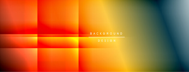Poster - Dynamic shadow lines with gradient colors geometric background