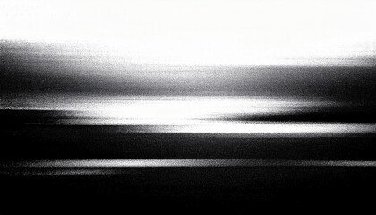 Poster - black and white abstract motion blur with digital distortion creating dynamic contrast and texture in visual art design