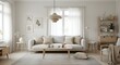 © Ispras - Light and Airy Living Room Design with Neutral Tones