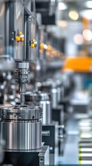 Poster - Industrial Machinery in Action at Manufacturing Facility