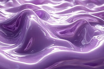 Poster - Vivid purple liquid swirling in abundance capturing the essence of color and flow
